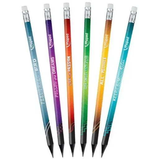 CRAYON HB2 MAPED BLACK PEPS