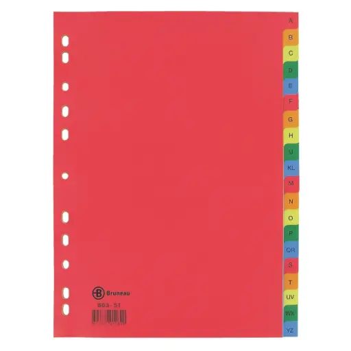 [EX-80AZ] JEU 20 INTERCALAIRES A4 ALPHABETIQUE 